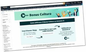 Amazon bonus cultura 18app
