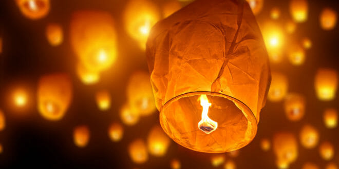Uokoki Lanterna di Carta Cinese del Cielo Lanterne Volanti Che desiderano la Lampada Lanterna di Kongming Balloon Decoration