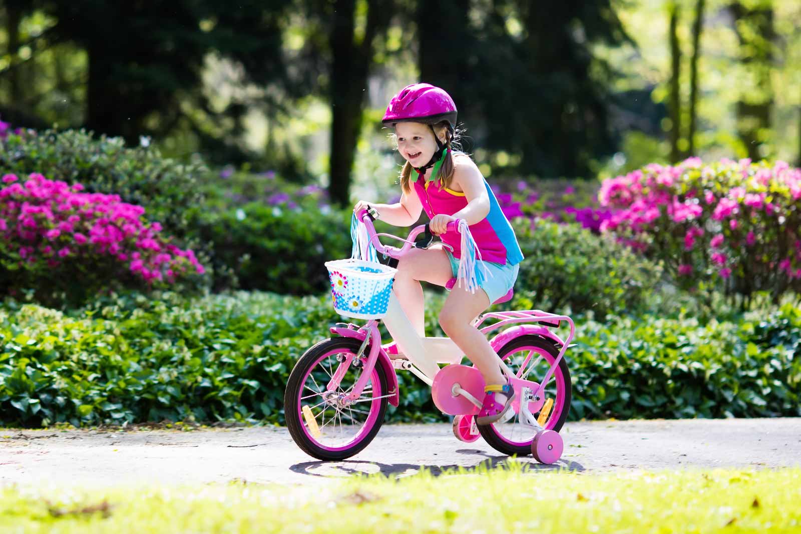 HILAND ins Star Bicicletta per bambini da 3 a 7 anni freno a mano e contropedale… con ruote di sostegno 