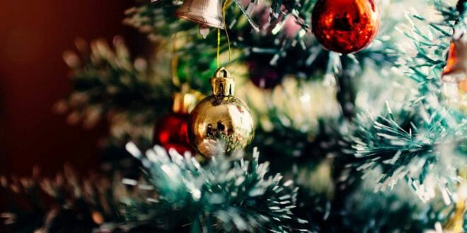 Albero di Natale innevato